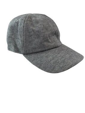 Saks Fifth Avenue Gray Wool Blend Fleece-Lined Baseball Cap L/XL MSRP$85 NWT